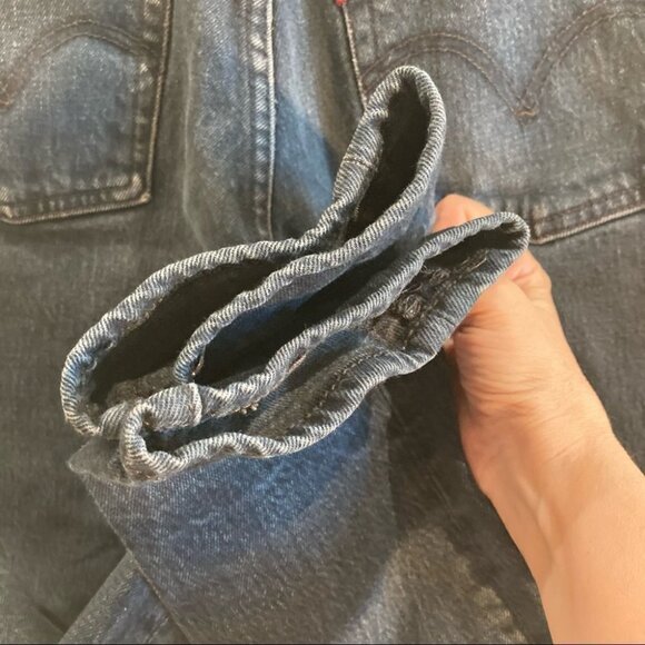 LEVI’S Sz 28 Wedgie Premium Denim Dark Wash High Waist Jeans - Picture 9 of 12